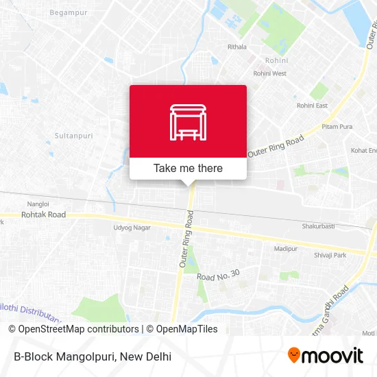 B-Block Mangolpuri map