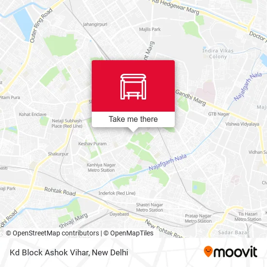 Kd Block Ashok Vihar map