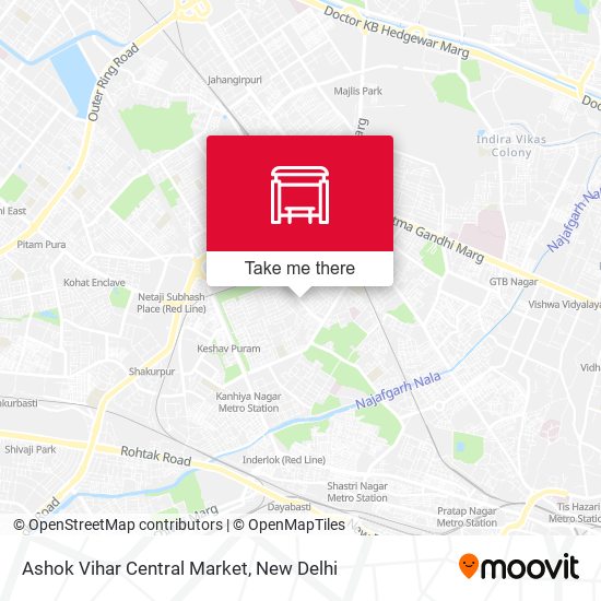 Ashok Vihar Central Market map