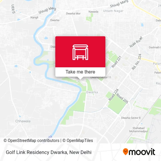 Golf Link Residency Dwarka map