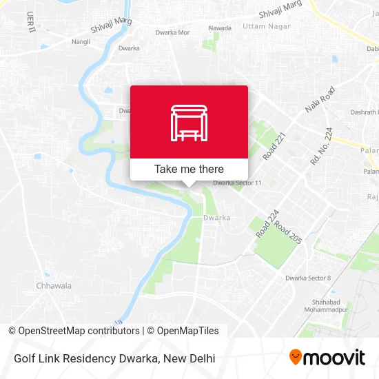 Golf Link Residency Dwarka map