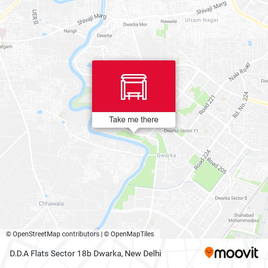 D.D.A Flats Sector 18b Dwarka map