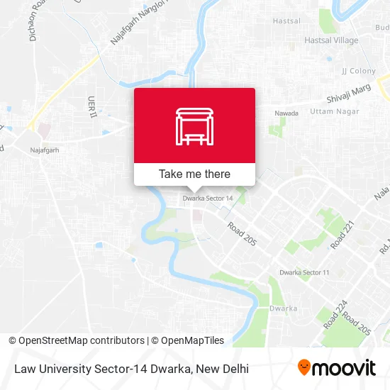 Law University Sector-14 Dwarka map