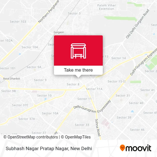 Subhash Nagar Pratap Nagar map