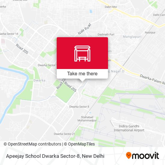 Apeejay School Dwarka Sector-8 map