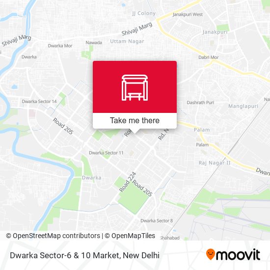 Dwarka Sector-6 & 10 Market map