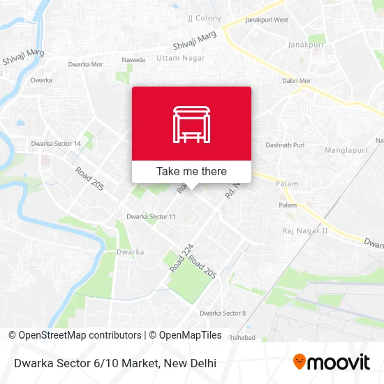 Dwarka Sector 6/10 Market map