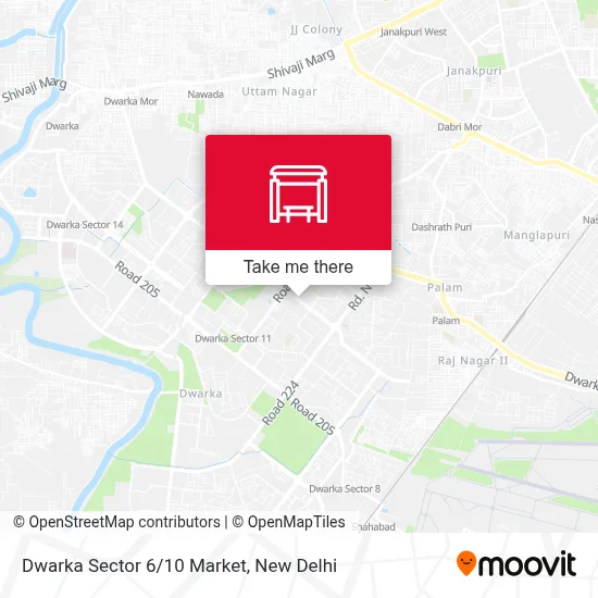 Dwarka Sector 6/10 Market map