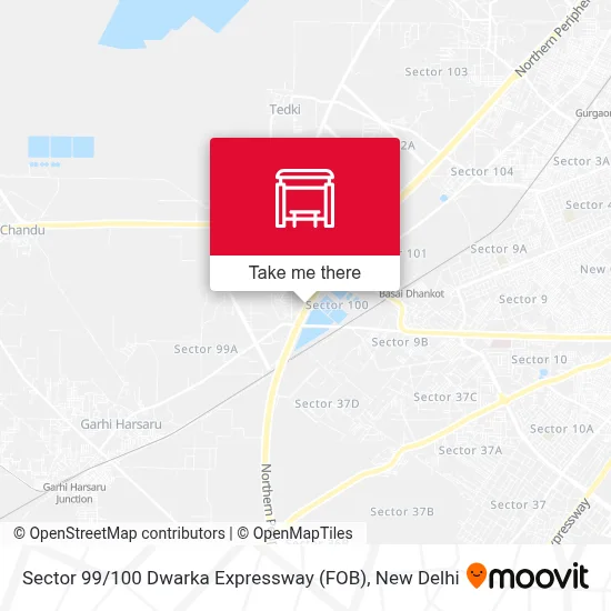 Sector 99 / 100 Dwarka Expressway (F.O.B) map