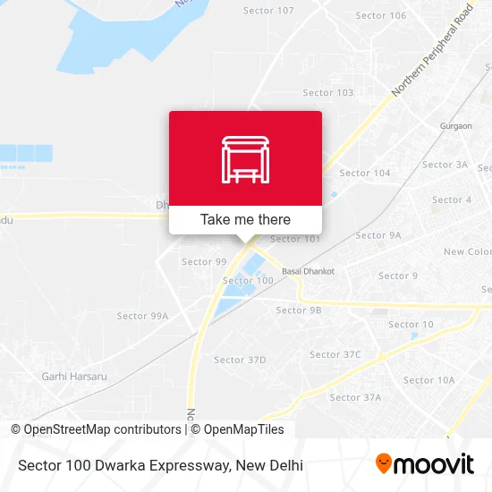 Sector 100 Dwarka Expressway map
