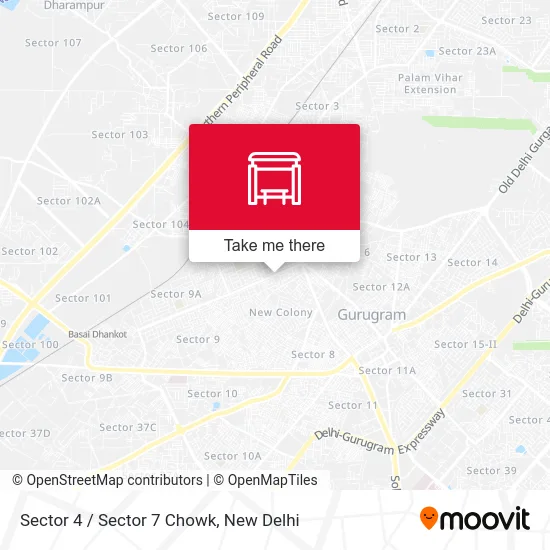 Sector 4 / Sector 7 Chowk map