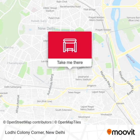 Lodhi Colony Corner map