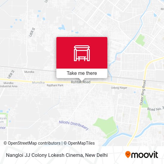 Nangloi JJ Colony Lokesh Cinema map