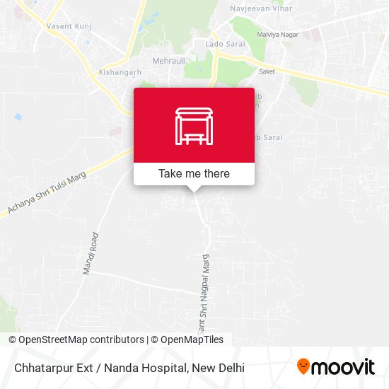 Chhatarpur Ext / Nanda Hospital map