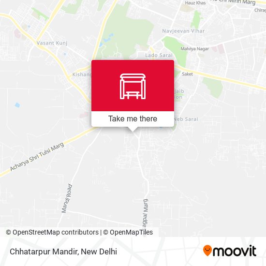 Chhatarpur Mandir map