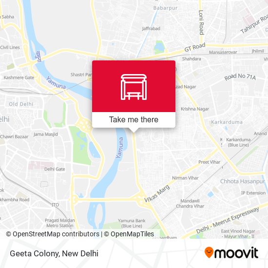 Geeta Colony map