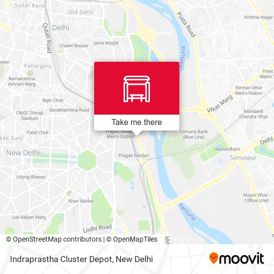 Indraprastha Cluster Depot map