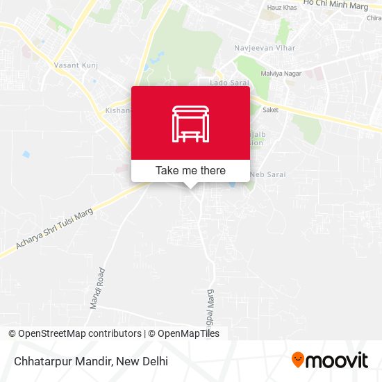 Chhatarpur Mandir map