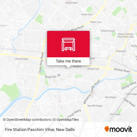 Fire Station Paschim Vihar map