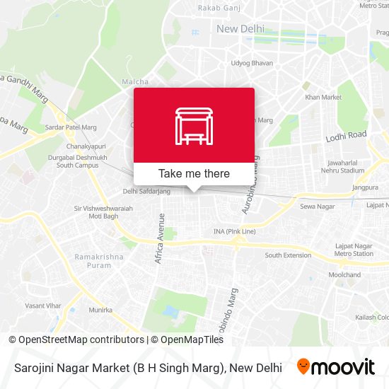 Sarojini Nagar Market (B H Singh Marg) map