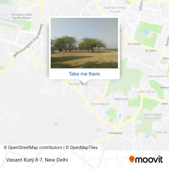Vasant Kunj 8-7 map