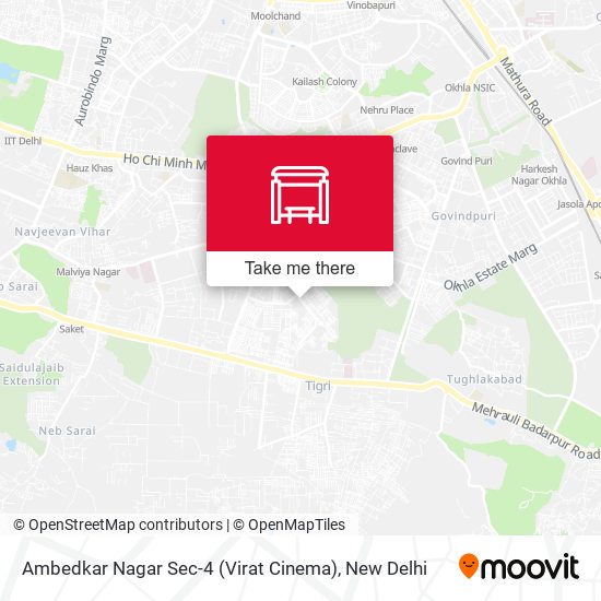 Ambedkar Nagar Sec-4 (Virat Cinema) map