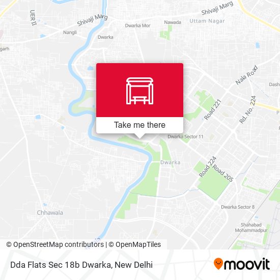 Dda Flats Sec 18b Dwarka map