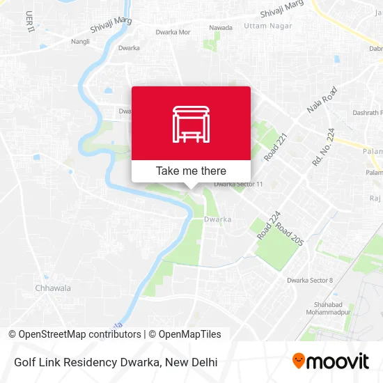 Golf Link Residency Dwarka map