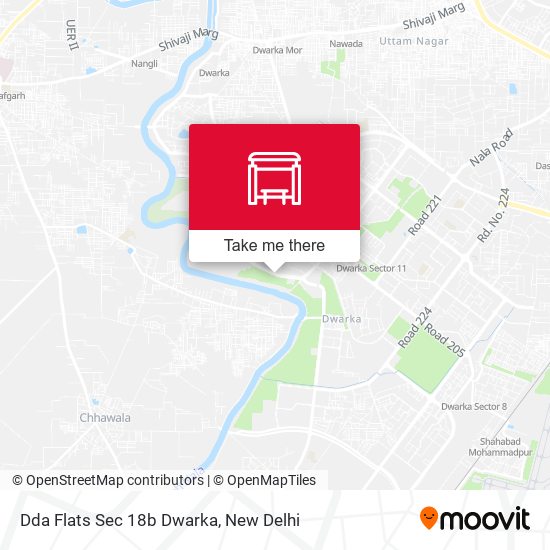 Dda Flats Sec 18b Dwarka map