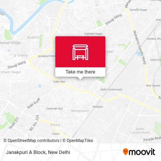 Janakpuri Ablock map