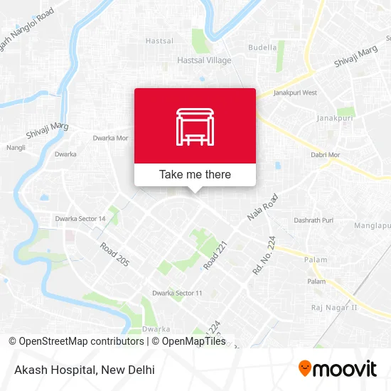 Akash Hospital map