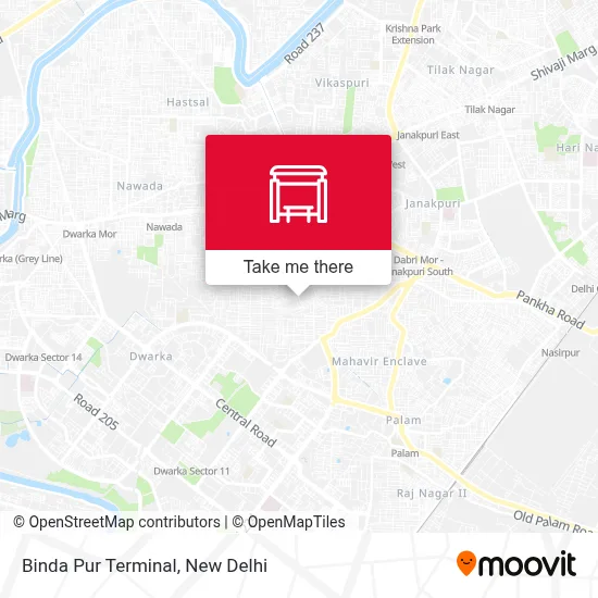 Binda Pur Terminal map