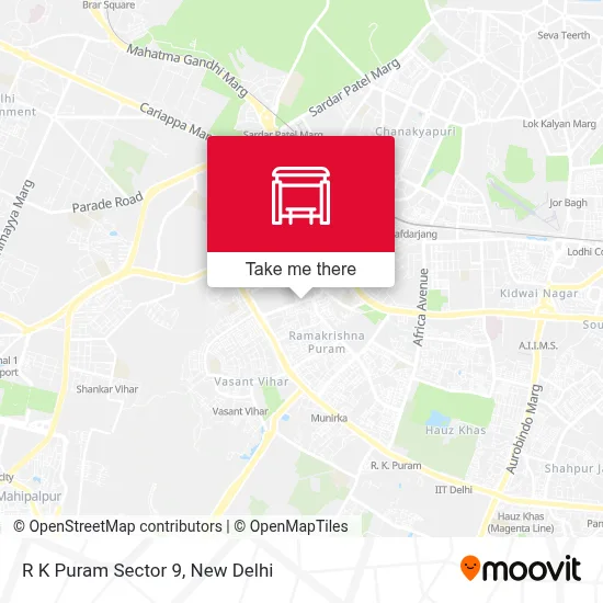 R K Puram Sector 9 map
