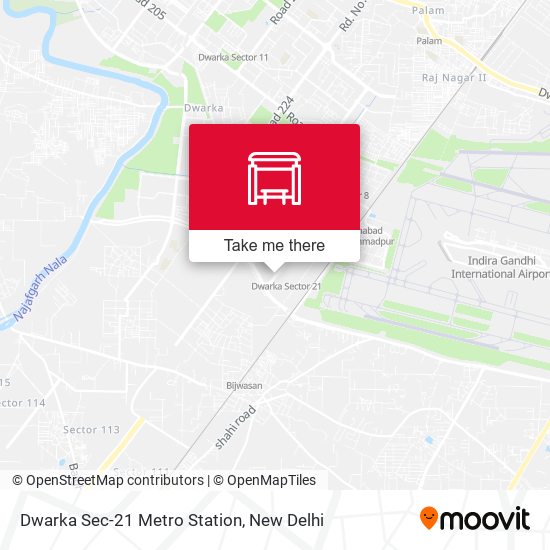 Dwarka Sec-21 Metro Station map