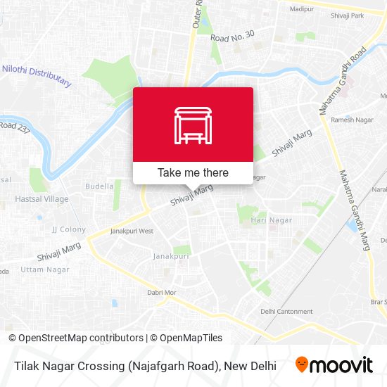 Tilak Nagar Crossing (Najafgarh Road) map