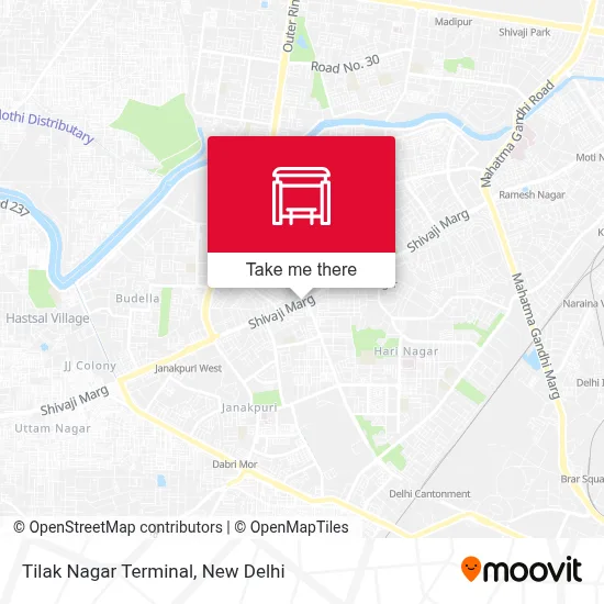 Tilak Nagar Terminal map