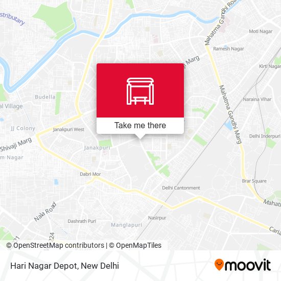 Hari Nagar Depot map