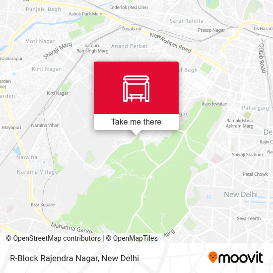R-Block Rajendra Nagar map