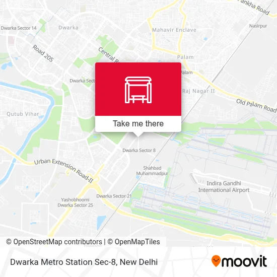 Dwarka Metro Station Sec-8 map