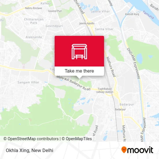 Okhla Xing map