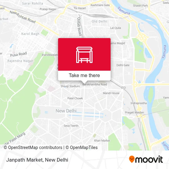 Janpath Market map