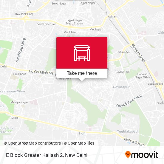 E Block Greater Kailash 2 map