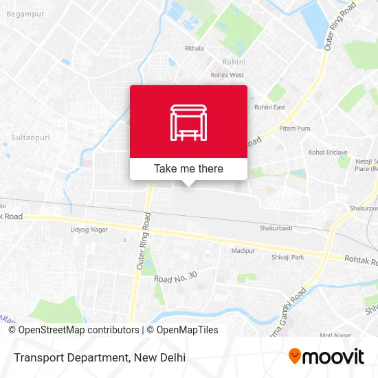 Transport Department map