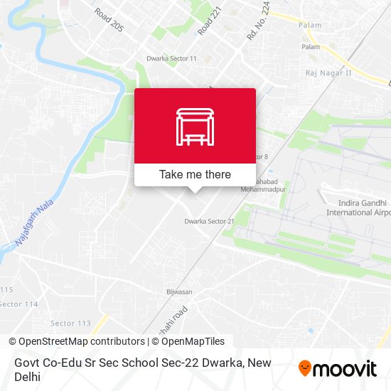Govt Co-Edu Sr Sec School Sec-22 Dwarka map