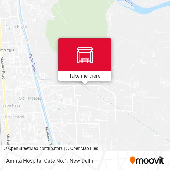 Amrita Hospital Gate No.1 map