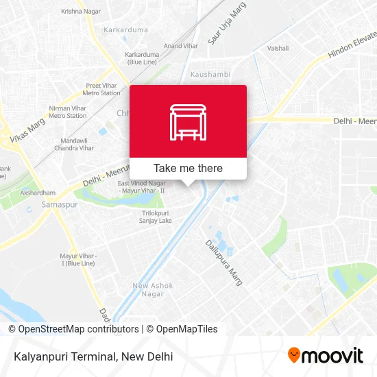 Kalyanpuri Terminal map