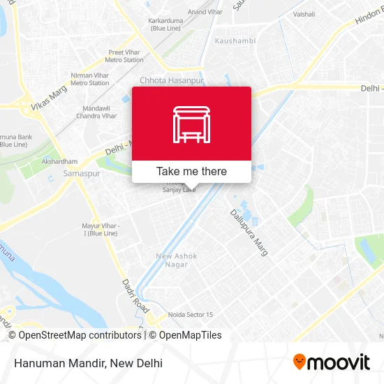 Hanuman Mandir map