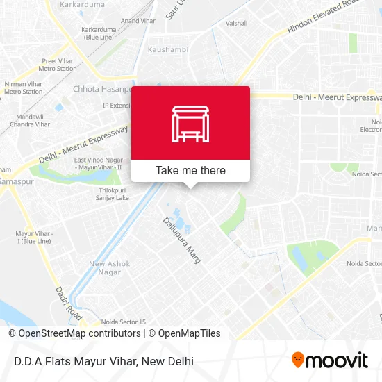 D.D.A Flats Mayur Vihar map