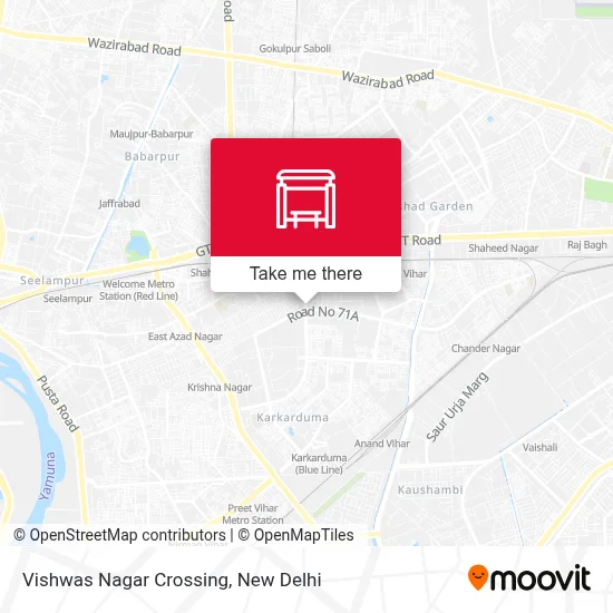 Vishwas Nagar Crossing map