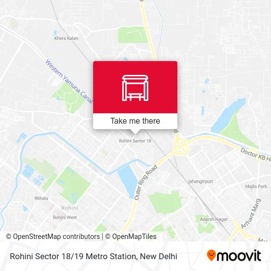 Rohini Sector 18 / 19 Metro Station map